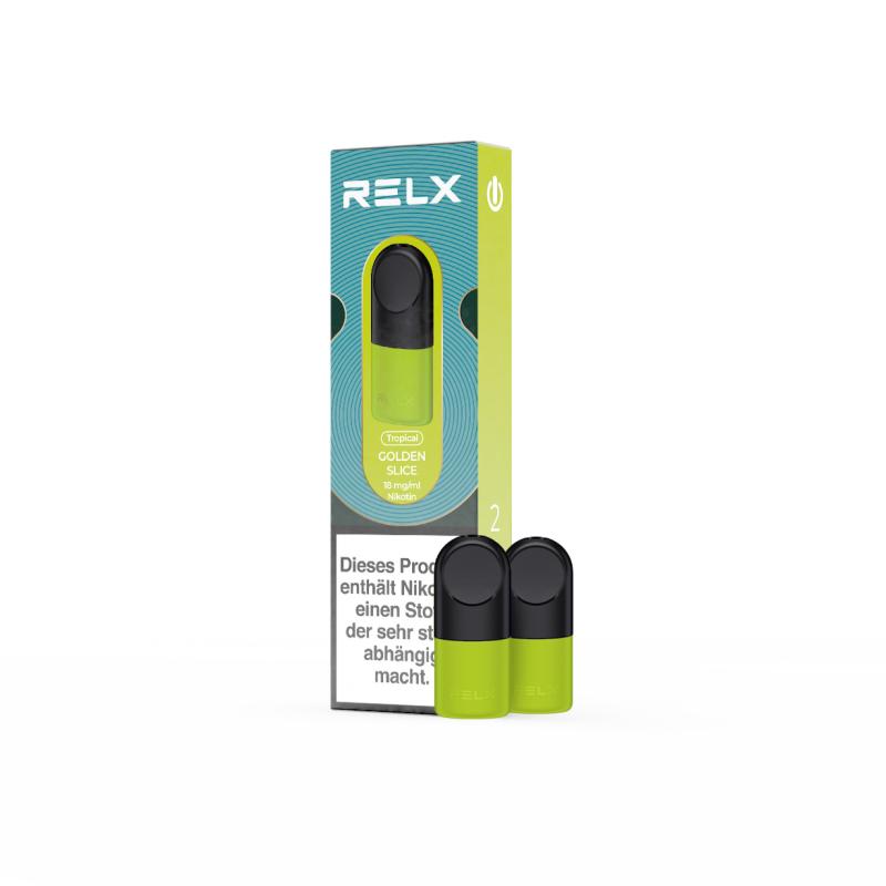 悦刻 RELX Pod-2 Pod Pack-Golden Slice-18mg/ml-DE芒果18mg