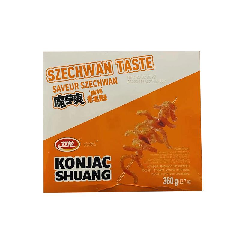 卫龙 魔芋爽 素毛肚 麻辣味/252g/Weilong Spicy Vegetarian Hairy Belly 252g