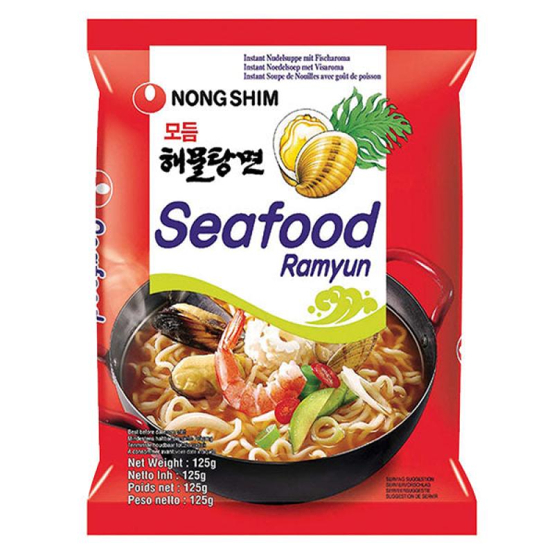 韩国农心 辛拉面 海鲜味 方便面125g/Seafood Ramyum 125g/NONG SHIM  Nudel Seafood 125g