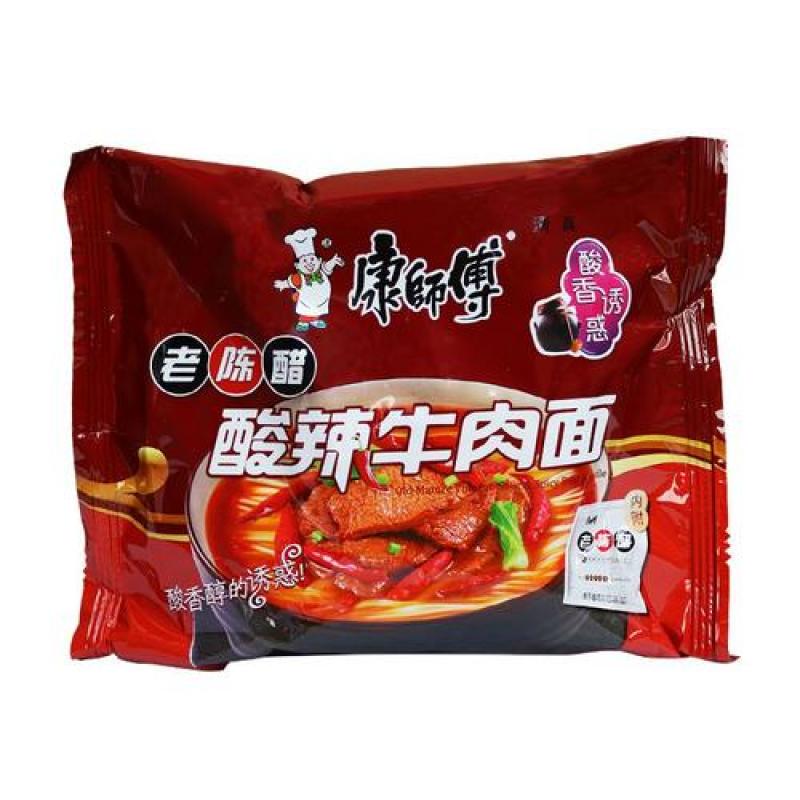 康师傅方便面 老陈醋酸辣牛肉面 111g/Instant Nudeln Essig und Sauer Rindgeschmack