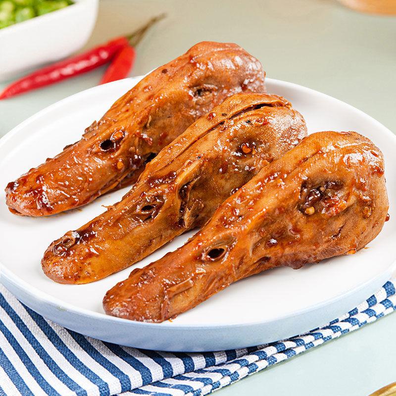 【丁姐烤鸭卤味 单独下单 邮费8.49欧】微辣 卤鸭头5个
