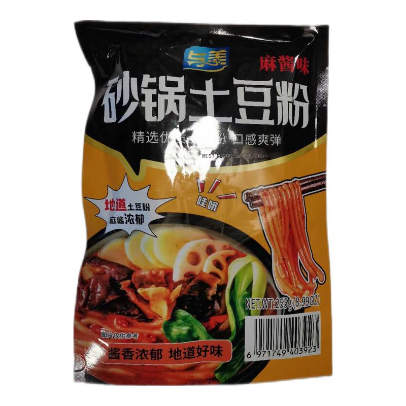 与美 砂锅土豆粉 麻酱255G/Ton Kartoffeln Nudeln und Sesamsauce 260G