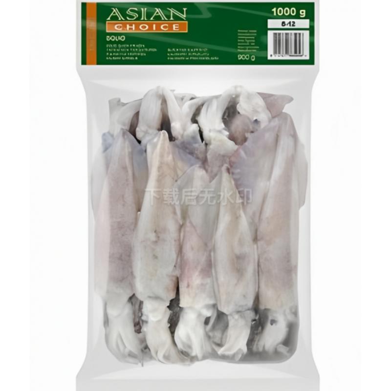 生鲜 冷冻 ASIA 鱿鱼身 8/12鱿鱼筒 1kg/Tintenfischkörper und Schlauch 1kg/