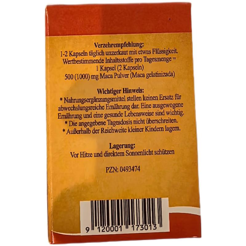德国 HANDO Maca 印加萝卜 60粒-性功能-体能-精力-运动耐力-自然调节荷尔蒙