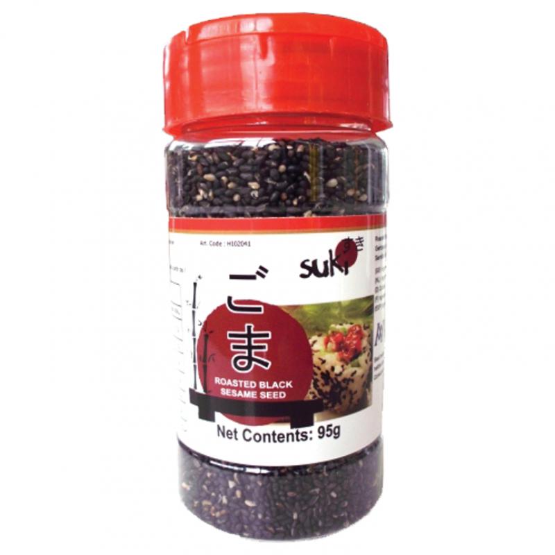 Suki 烤黑芝麻95g/SUKI ROASTED BLACK SESAME SEEDS