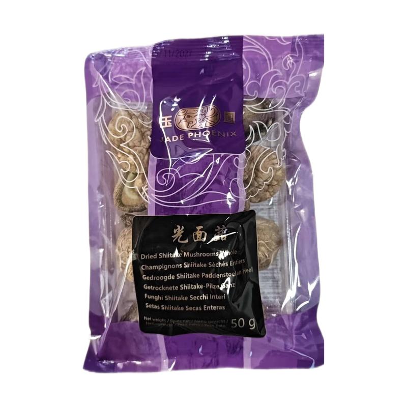 玉凤 光面菇 50g/JADE PHOENIX SHIITAKE WHOLE 3-4 CM
