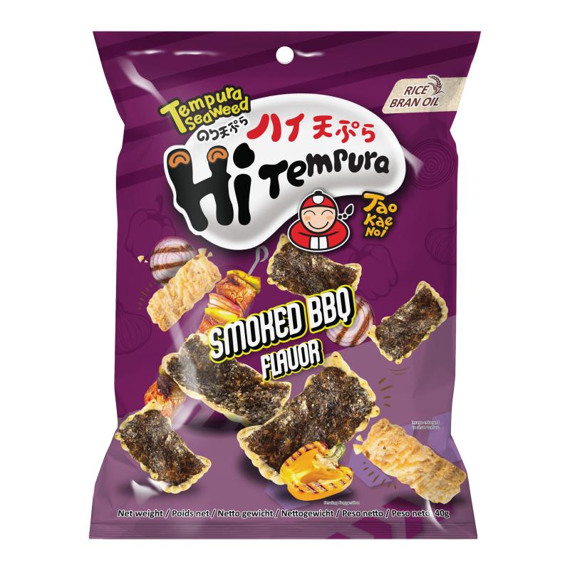 小老板 天妇罗紫菜 烟熏烧烤味 40g/TAOKAENOI TEMPURA SEAWEED SMOKED BBQ