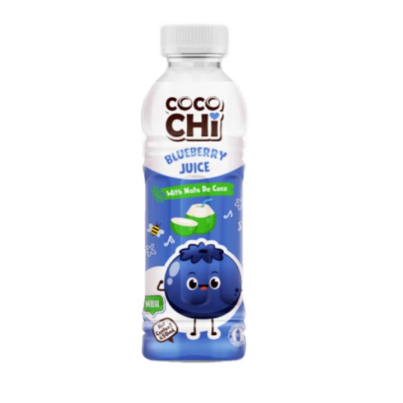 Cocochi 椰奶饮料 蓝莓味450ml/StrawberryJuice withNatadeCoco