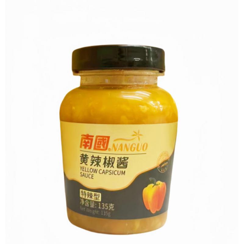 南国 黄辣椒酱 特辣 135g/Nanguo Yellow Chili Sauce Super Spicy