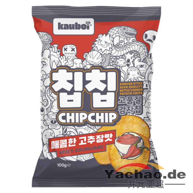 Kauboi 韩式薯片 辣泡菜味100g/CHIP CHIP SPICY GOCHUJANG FLAVOUR