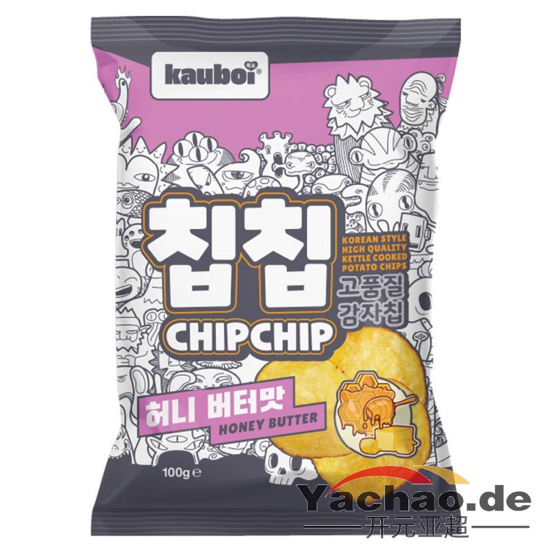 Kauboi 韩式薯片 蜂蜜黄油味100g/KAUBOI CHIP CHIP HONEY BUTTER FLAVOU