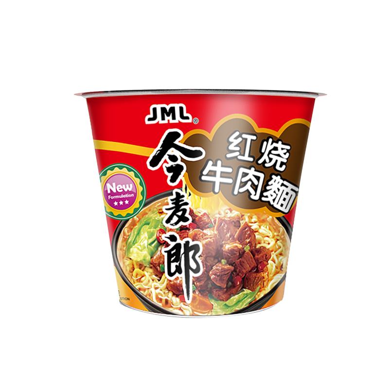 今麦郎 方便面 红烧牛肉面桶装104g/JINMAILANG INSTANT BOWL NOODLE STEW BEEF FLAVOUR