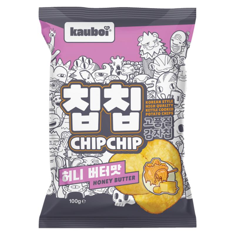 Kauboi 韩式薯片 蜂蜜黄油味100g/KAUBOI CHIP CHIP HONEY BUTTER FLAVOU