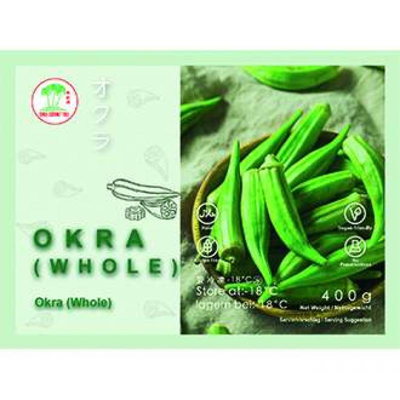 生鲜 冷冻 椰树牌 冻秋葵/Okra, gekocht, tiefgefroren