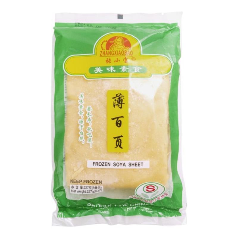 生鲜 冷冻 张小宝 薄百叶227g/ZX.Bao Blaetter (dünn), aus Soja geformt