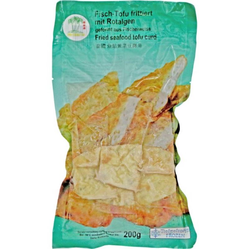 生鲜 冷冻 火锅丸子 椰树牌 紫菜豆腐鱼200g/TCT Fisch Tofu mit Meeresalgen, frittiert