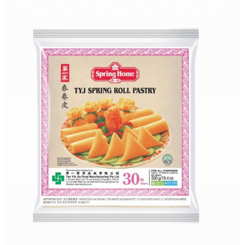 生鲜 冷冻 第一家 春卷皮 550g（30张）/SH Frühlingsrollenteig 250mm