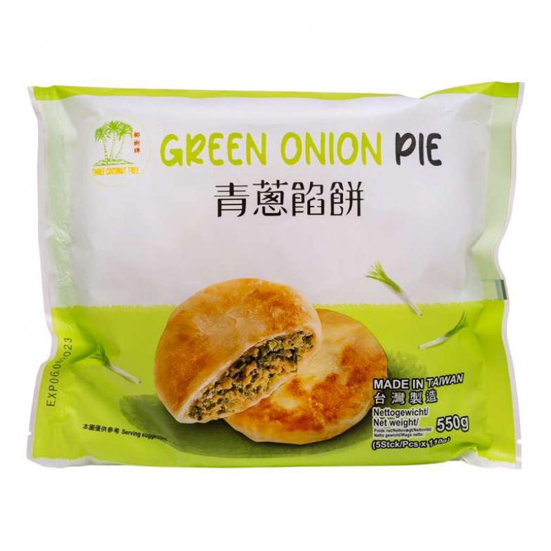 生鲜 冷冻 椰树牌 青葱馅饼 550g/TCT Gemüsekuchenteig m. Frühlingszwie.