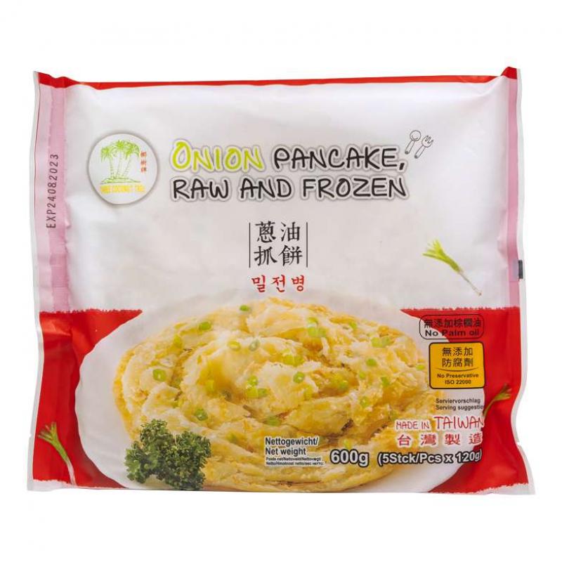 生鲜 冷冻 椰树牌 葱油手抓饼 手抓饼600g/TCT Pfannkuchen chin.Art m.Lauchzw.