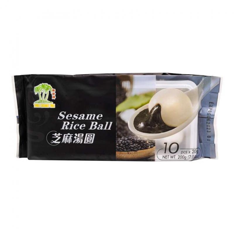 生鲜 冷冻 椰树牌 芝麻汤圆200g/TCT Klebreisbällchen m. schwarze Sesam 