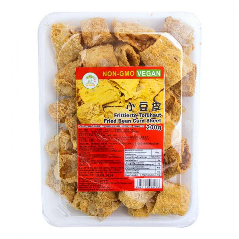 生鲜 冷冻 椰树牌 火锅小豆皮/炸豆皮 200g/TCT Sojahaut (klein)  für Feuerrtopf, frit.