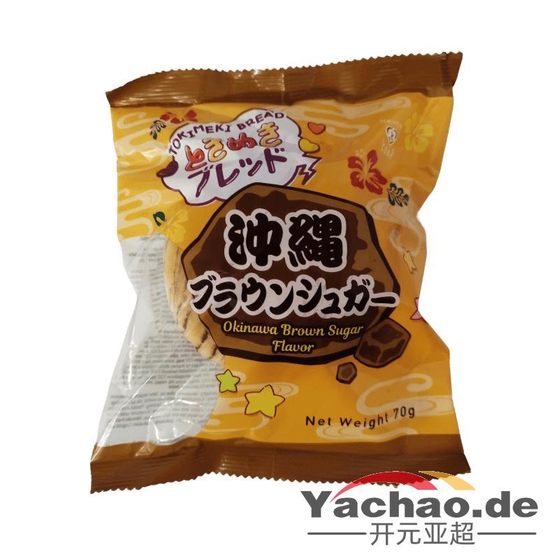 TOKIMEKI 日本面包 冲绳红糖味70g/Tokimeki Japanese Bread Okinawa Brown Sugar Flavour