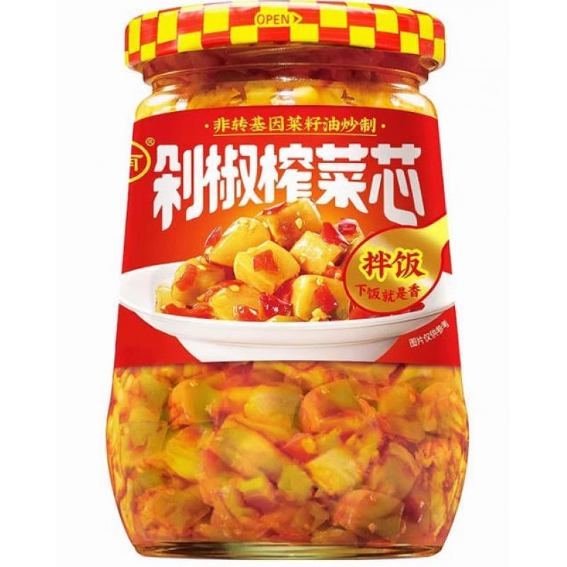 川南 剁椒榨菜芯335g/Pfefferkorn 335g