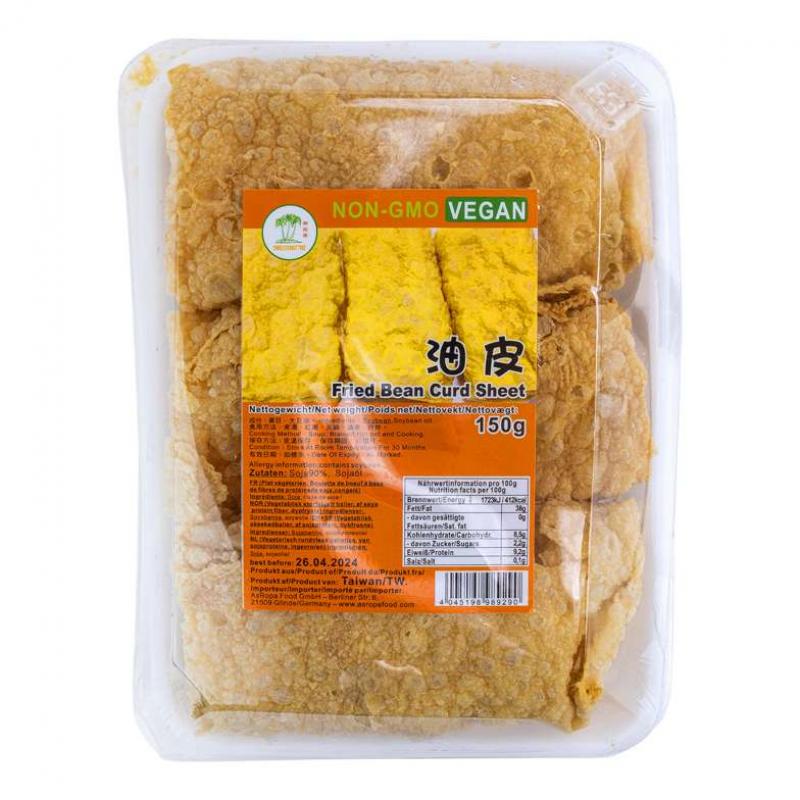 椰树牌 火锅豆皮 炸豆皮 150g/TCT Sojablätter für Feuertopf, frittiert