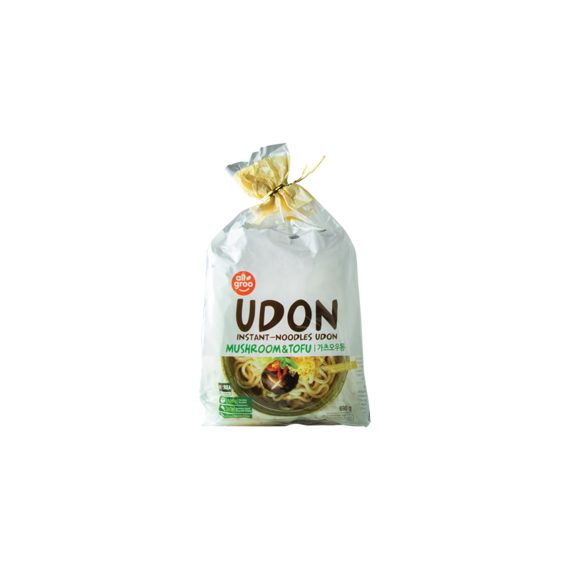 【München】乌冬面豆腐菌菇  Allgroo Udon Nudeln Tofu und Pilze 690g