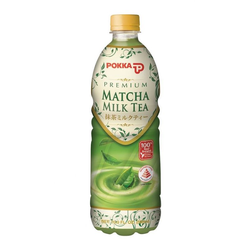 【München】抹茶味奶茶  POKKA Matcha Milchtee 500ml
