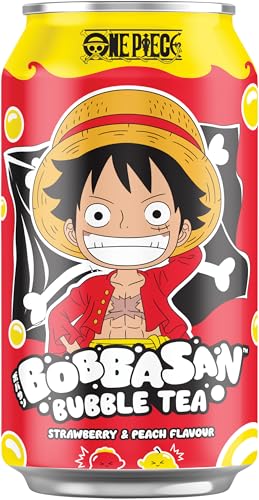 【München】 BOBBASAN One Piece Bubble Tea Strawberry & Peach 320ml