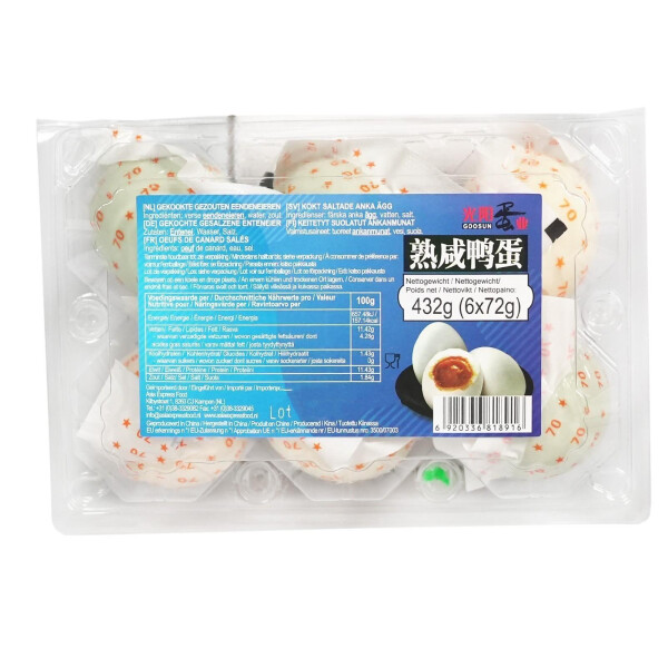 【München】光阳蛋业 熟咸鸭蛋  Enteneier gekocht & gesalzen 432g