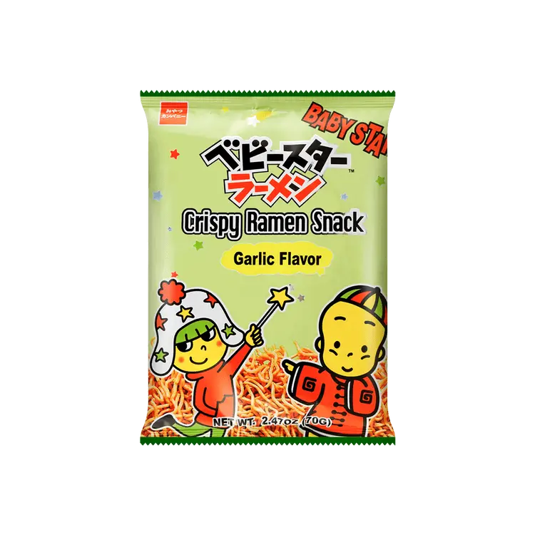 【München】 日本干脆面 蒜香 Crispy Ramen Snack Knoblauc Geschmack 70g