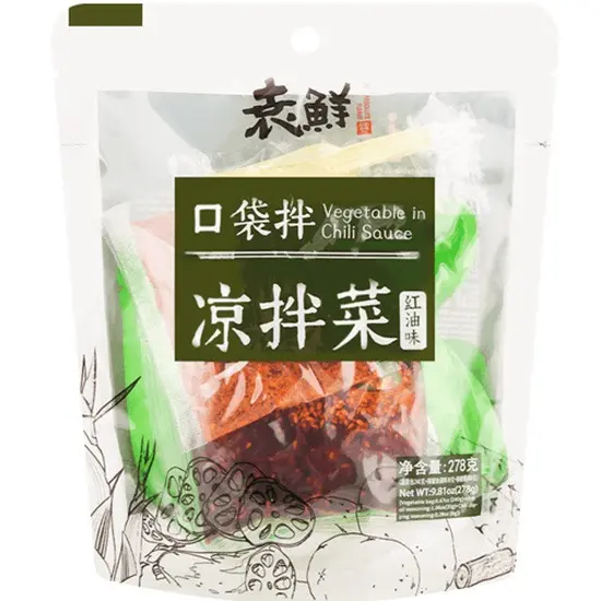 【München】袁鲜 口袋拌菜 红油味  Würziges Gemüse mit Chiliöl 278g