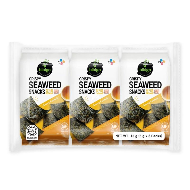 【München】零食海苔芝麻味 Bibigo Seetang Snack Sesam 15g