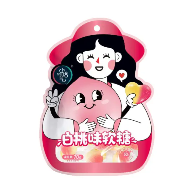 【München】小哈气  白桃味软糖 Fruchtgummis Pfirsichgeschmack 70g