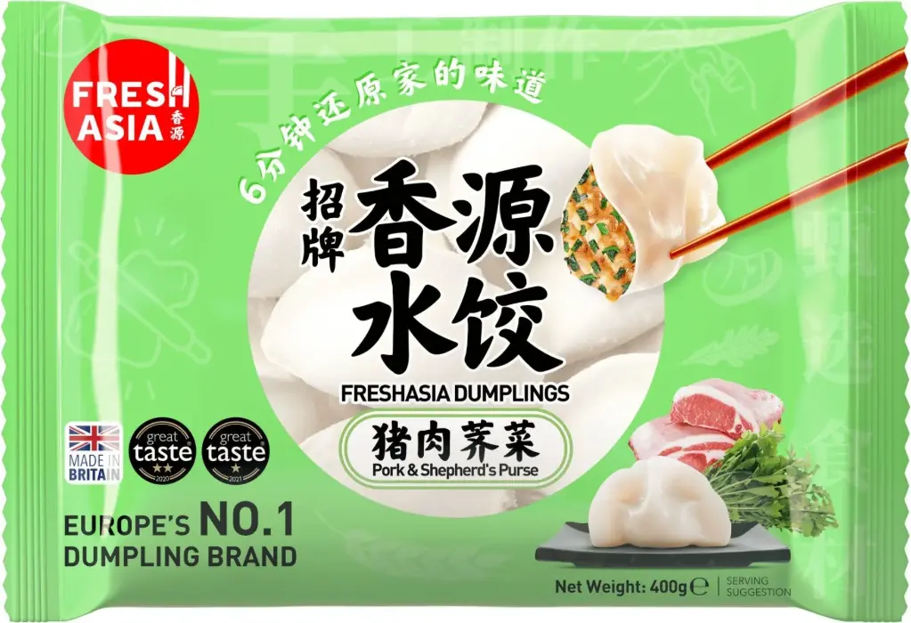 【München】香源 香源猪肉荠菜水饺 Dumplings mit Schweinefleisch & Hirtentäschelkraut 400g