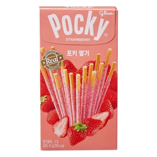 【München】Pocky 草莓味饼干棒 Kekssticks Erdbeere 41g