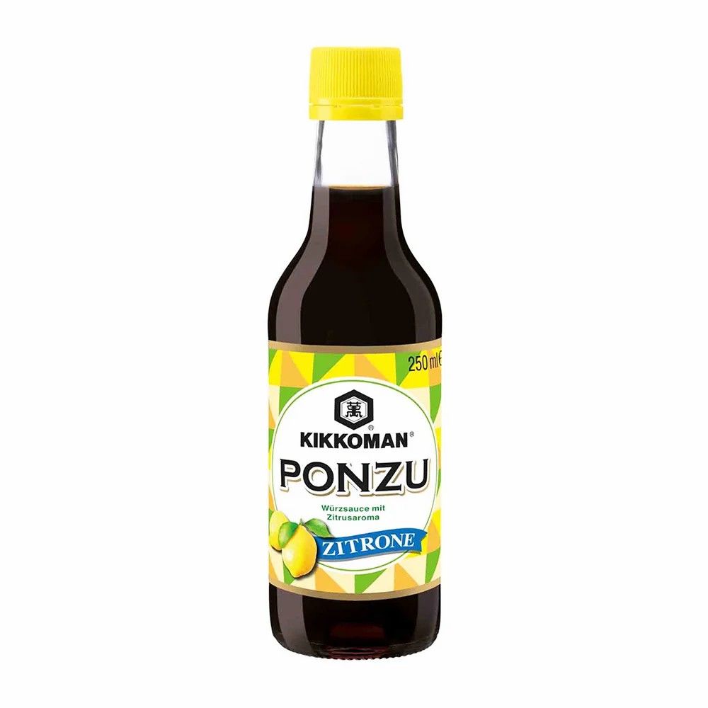 【München】柠檬调味汁  Kikkoman Ponzu Sojasauce mit Zitrone und Essig 250ml