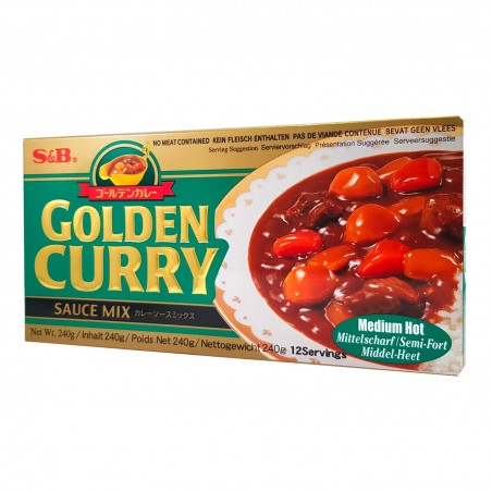 【München】日式咖喱块中辣  S&B Japanisches Curry medium 220g