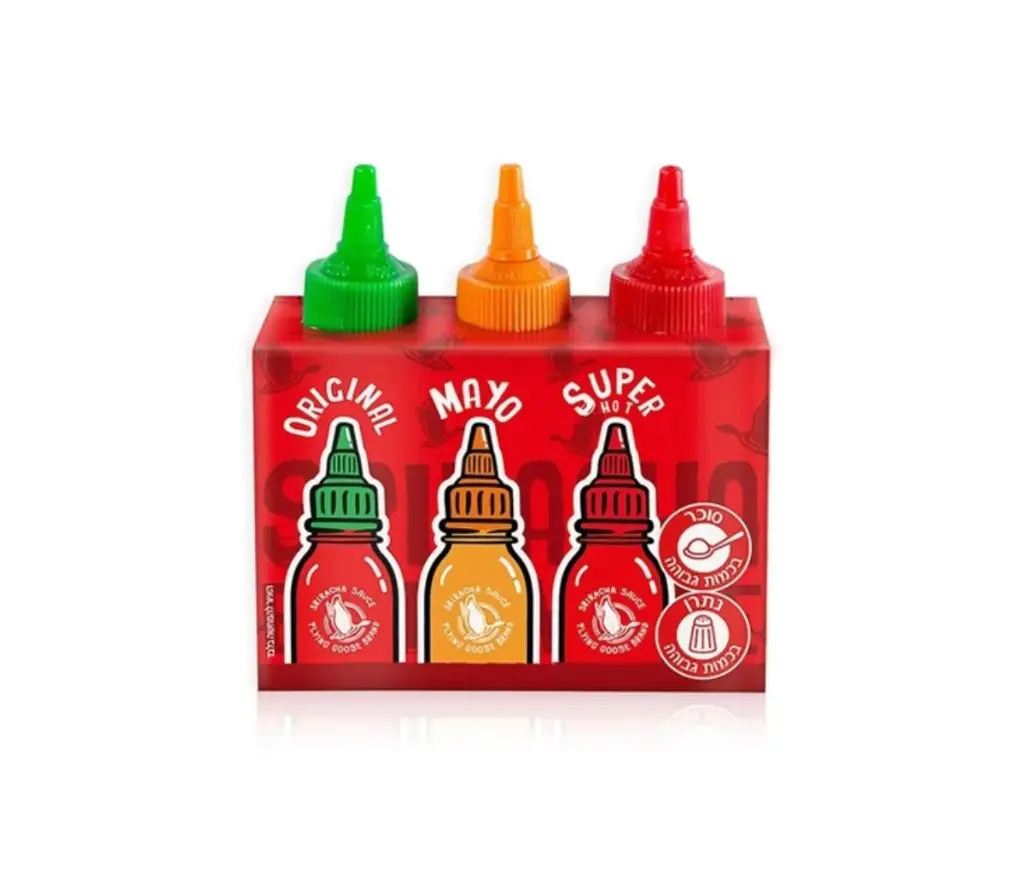 【München】飞鹅 是拉差套装 Sriracha 3er Set (scharf, sehr scharf, Mayoo) 300g
