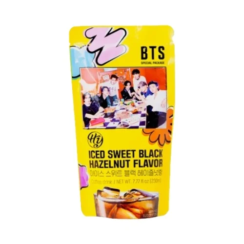 【München】HY BTS联名香甜榛子风味冰黑咖啡 HY Iced BTS Sweet Black Hazelnut Drink 230ml