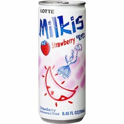 【München】乐天牛奶气泡水草莓味  Lotte Milkis Erdbee 250ml