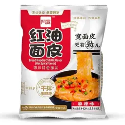 【München】白家阿宽红油面皮麻辣味  Instant Bandnudeln Hot & Spicy 120g