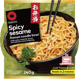 【München】Bento 拉面 蒙古风味  Spicy Mongolian Ramen Nudel Bowl 240g