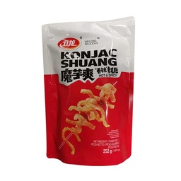 【München】卫龙魔芋爽素毛肚香辣味  Konjac-Snack, würzig & scharf 252g