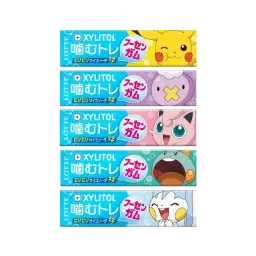 【München】乐天 宝可梦联名木糖醇苏打泡泡糖 Xylit Kaugummi Soda-Geschmack (Pokémon) 26g