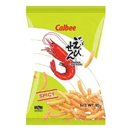 【München】CALBEE 辣味鲜虾条 CALBEE Garnelenchips spicy 90g
